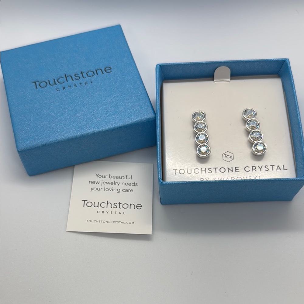 Touchstone Crystal To The Point Earrings
